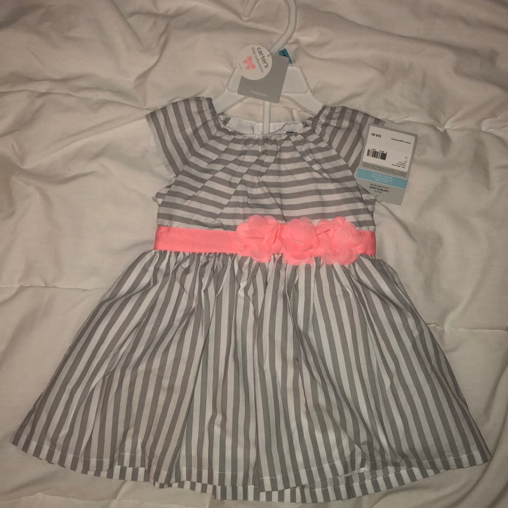 Carter’s babygirl striped dress 6 months